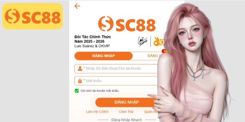 Các bước thực hiện đăng nhập SC88 chi tiết